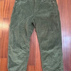 Green Corduroy Pants Current/Elliot